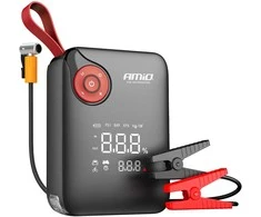 Mini 4in1 Automobilinis užvedimo įrenginys/LED/kompresorius/Powerbank 12V 7,2Ah 600A PRO AMIO-04675