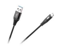 REBEL USB - micro USB kabelis 0.5m Juodas