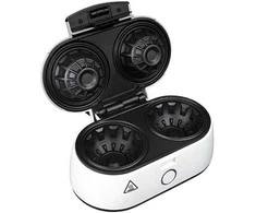 Vaflinė Adler | Vaflinio dubens gaminimo aparatas | AD 3062 | 1000 W | Kepinių skaičius 2 | Dubuo | Baltas