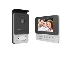 Orno „Philips WelcomeEye Compact“, vaizdo domofono rinkinys, laisvų rankų įranga, spalvotas, 4,3 colio LCD ekranas, OSD meniu, vartų valdymas