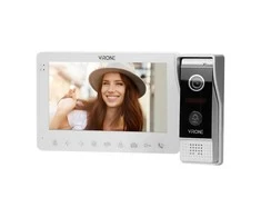 Orno Rinkinys Vaizdo domofono komplektas, be ragelio, spalvotas, LCD 7", OSD meniu, WI-FI + programėlė telefonui, vartų valdymas, baltas, VIFAR