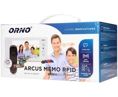 Orno Laisvų rankų vaizdo domofono rinkinys, spalvotas, 7 colių LCD, kaiščio skylė, atmintis, su artumo žymų skaitytuvu, balta, ARCUS RFID