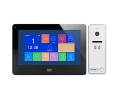 Orno Rinkinys Vaizdo domofono komplektas, spalvotas be ragelio, 7 colių LCD jutiklinis ekranas, OSD meniu, atmintis, SD kortelės lizdas, DVR, vartų valdymas, juodas, FELIS MEMO