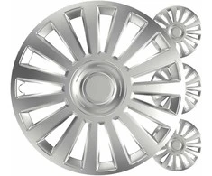 Versaco Ratų gaubtai 4 vnt. Luxury, sidabriniai 15"