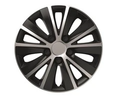 Versaco Ratų gaubtas 1 vnt. Rapide, juodas ir sidabrinis 14"