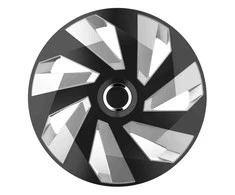 Versaco Ratų gaubtas 1 vnt. Vector RC, juodas ir sidabrinis 15"