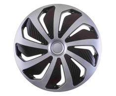 Versaco Ratų gaubtas 1 vnt. Wind, juodas ir sidabrinis 15"