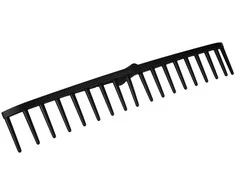 Grabie Šieno grėblys VERTO Juodas 15G087 (640x100 mm, juodas)