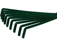 Zestaw Rinkinys 4 plastikinių rankinių įrankių rinkinys (grėbliai, žnyplės, kastuvas, kauptukas/žnyplės)