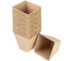 Rozsadniki Durpių sėklų guoliai: 8 x 8 x 7,8 cm, 18 vnt.