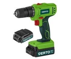 Verto Akumuliatorinis gręžtuvas 2 x 20V, Li-Ion / 1,5Ah, dėklas