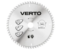 Verto Diskinio pjovimo diskas, Widia, 250 x 30 mm, 100 dantų, aliuminio