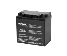 Švino akumuliatorius VIPOW 12V 55Ah