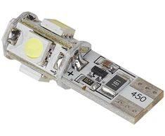 Vipow Żarówka T10 LED automobilio lemputė (Canbus) - 5x SMD5050, balta