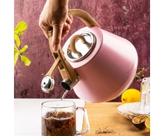Virdulys plieno su gwizdkiem 2,5 L rožinė, indukcija, Klausberg KB-9064