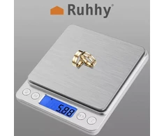 Virtuvinės svarstyklės Juvelyrinės svarstyklės 500x0,01g Ruhhy