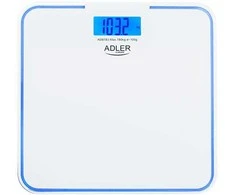 Virtuvinės svarstyklės Adler | Vonios svarstyklės | AD 8183 | Didžiausias svoris (keliamoji galia) 180 kg | Tikslumas 100 g | Baltas