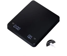 Virtuvinės svarstyklės Da457 Elektroninės virtuvės svarstyklės kavai su LCD ekranu ir USB-C įkrovimu