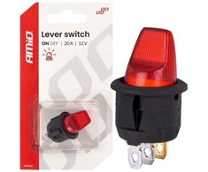 Perjungiklis su raudonu apšvietimu 20a 12v amio-04438