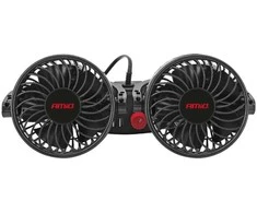 Amio Automobilio ventiliatorius prie galvos atramos su USB įkrovikliu 2x4" 12V