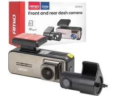 Automobilinis vaizdo registratorius 4K + 2K WLAN Wi-Fi UHD 512 GB AMIO-04801