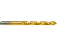 Wiertło Baildon DIN 338 RN 7,5 mm metalo grąžtas, HSS TiN (S), 109–69 mm (3 plokštumų kotas)