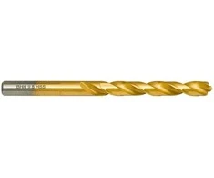 Wiertło Baildon DIN 338 RN 9,5 mm HSS TiN (S) metalo grąžtas, 125–81 mm (3 plokštumų kotas)