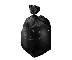 Worki LDPE šiukšlių maišai, 120 l, juodi, ritinėliai, 10 vnt., segr., proline