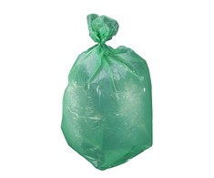 Worki LDPE šiukšlių maišai, 120 l, žali, ritinėlis, 10 vnt., segr., prolinas