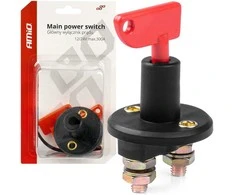 Pagrindinis akumuliatoriaus jungiklis 12/24V max 150A, 300A, AMIO-03023
