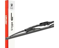 Automobilio valytuvo šluotelė, metalinis karkasas, U tipo, universali, 23" 580 mm 58 cm amio-04013