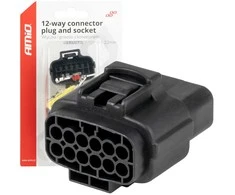 Vandeniui atspari 12 kontaktų elektros jungtis, 2,2 mm AMIO-04352