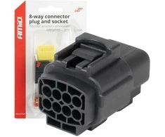 Vandeniui atspari 8 kontaktų elektros jungtis, 2,2 mm AMIO-04350