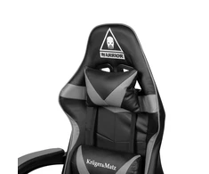 Kruger &amp; Matz Žaidimų kėdė Žaidimų kėdė Warrior GX-150 Gaming Chair, Juoda-pilka