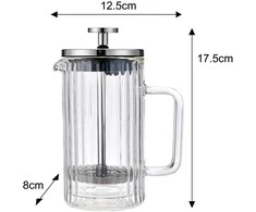 Zaparzacz Stūmoklinis kavos/arbatos virimo aparatas, stiklinis, 0,35 l, Klausberg, kb-7756