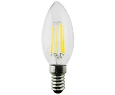 „Maclean“ lemputė, LED gijos E14, 6 W, 230 V, šiltai balta, 3000 K, 806 lm, Retro Edison dekoratyvinė žvakė C35, MCE286