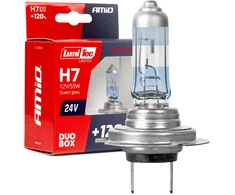 Halogeninės lemputės H7 24V 70W px26d Lumitec Limited +120% Duo Amio-04952