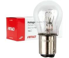 Halogeninės lemputės P21/4W 12V BAZ15D 10 vnt. amio-03369