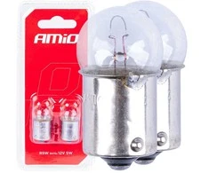 Halogeninės lemputės R5W BA15S 12V 2vnt. blisteryje amio-03349