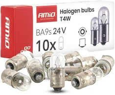 Halogeninės lemputės t4w 24v 4w ba9s 10 vnt. amio-04945