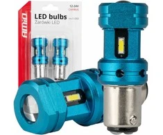 LED lemputės CANBUS 1157 bay15d p21/5w 4smd 1860 baltos 12v 24v amio-04253