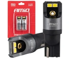 LED lemputės Canbus Pro T10 W5W 4x2016 SMD baltos 12V 24V amio-03577