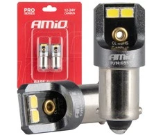 LED lemputės Canbus Pro T4W BA9s 4x2016 SMD baltos 12v 24v amio-03579