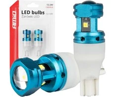 LED lemputės Canbus T15 W16W 4SMD 1860XS baltos 12V 24V amio-04251