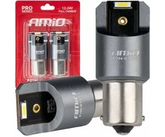 LED lemputės „Full Canbus Pro BA15S P21W“ 2x1860SMD baltos 12V 24V amio-03593