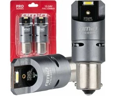 LED lemputės „Full Canbus Pro BA15S P21W“ 2x1860SMD baltos 12V 24V amio-03603