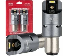 LED lemputės „Full Canbus Pro P21/5W“ 2x1860 SMD baltos 12 V 24 V amio-03605