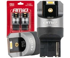 LED lemputės „Full Canbus Pro WY21W“ 2x1860 SMD oranžinės 12 V 24 V amio-03600
