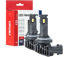 LED žibintų lemputės F25 Sidabrinis FULL CANBUS HB4 9006 52W 12V 24V AMIO-04707