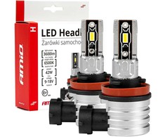 LED žibintų lemputės H-mini Series H8/H9/H11/H16 AMiO-03333